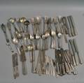 Large Group of Assorted Sterling and Coin Silver Flatware