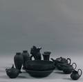 Twelve Wedgwood Black Basalt Items