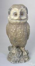 Chalkware figure of an owl early 20th c