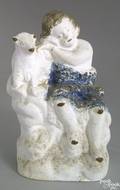 Chalkware figural group 19th c