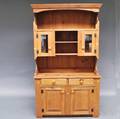 Pine Twopart Stepback Cupboard