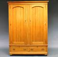 Late Victorian Maple Twodoor Armoire