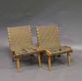 Pair of Jens Risom Lounge Chairs