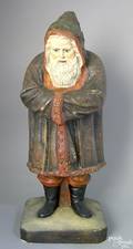 Chalkware figure of Santa Claus late 19th c
