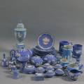 Thirtyfour Wedgwood Light Blue Jasper Items