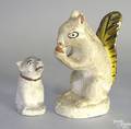 Chalkware squirrel 19th c