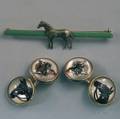Two Antique Equestrian Jewelry Items