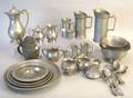 Misc group of pewter table articles