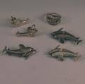 Suite of Georg Jensen Sterling Silver Dolphin Jewelry