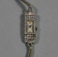 Ladys Art Deco Platinum and Diamond Wristwatch