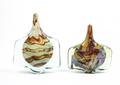 Two Maltese Mdina Art Glass Fish Vases 1980
