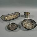 Four Pieces of Sterling Silver Tableware
