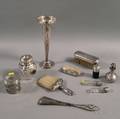 Eleven Assorted Silver Mostly Vanity Items