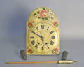 Wag on wall clock with weights and pendulum