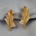 18kt Gold and Diamond Earclips