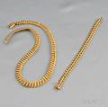 18kt Gold Necklace and Bracelet