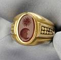 18kt Gold and Carnelian Intaglio Ring KieselsteinCord