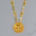 18kt Gold Tribal Motif Necklace