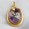 Antique Gold and Amethyst Pendant
