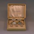 Gentlemans Boxed 14kt Gold and Motherofpearl Dress Set