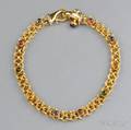 18kt Gold Gemset Necklace