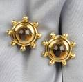 18kt Gold and Citrine Earclips Paloma Picasso Tiffany  Co