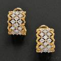 18kt Gold and Diamond Hoop Earrings Buccellati