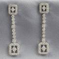 18kt White Gold and Diamond Earpendants