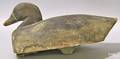 Carved and painted duck decoy