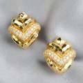 18kt Gold and Diamond Earclips Craig Drake