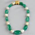 Emerald and Baroque South Sea Pearl Necklace Christopher Walling