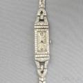 Art Deco Platinum and Diamond Wristwatch Tiffany  Co