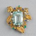 18kt Gold Gemset Brooch Schlumberger Tiffany  Co