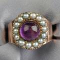 Antique Gold and Amethyst Ring
