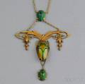 Antique Scarab Beetle Lavaliere