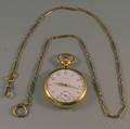 Spaulding  Co 18kt Gold Openface Pocket Watch with Chain