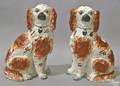 Pair of Staffordshire spaniels