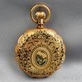 18kt Gold and Enamel Hunting Case Pocket Watch