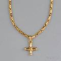 18kt Gold Cross PendantNecklace Bulgari