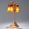 Tiffany Studios Three Light Table Lamp