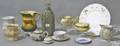Group of miscellaneous tableware to include porcelain teapots