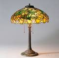 Mosaic Glass Roman Table Lamp Attributed to Duffner  Kimberly