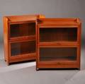 Pair of Stickley Twodoor Barrister Bookcases