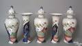 Chinese export porcelain 5pc garniture set