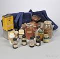 Box of Violin Pigments Varnishes and New Shop Aprons