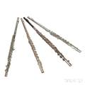 Four Various Flutes for Parts Only