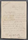Stevenson Robert Louis 18501894 Dictated Note Signed Vailima Samoa 11 May 1893