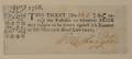 Washington George 17321799 Lottery Ticket Signed 1768