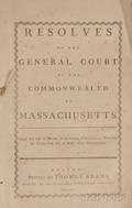 Massachusetts General Court Resolves of the General Court