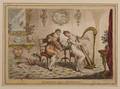 Caricatures James Gillray Print and Book of French Lithographs 19th Century